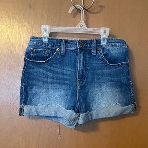 Madewell mid rise denim shorts. Size 29.